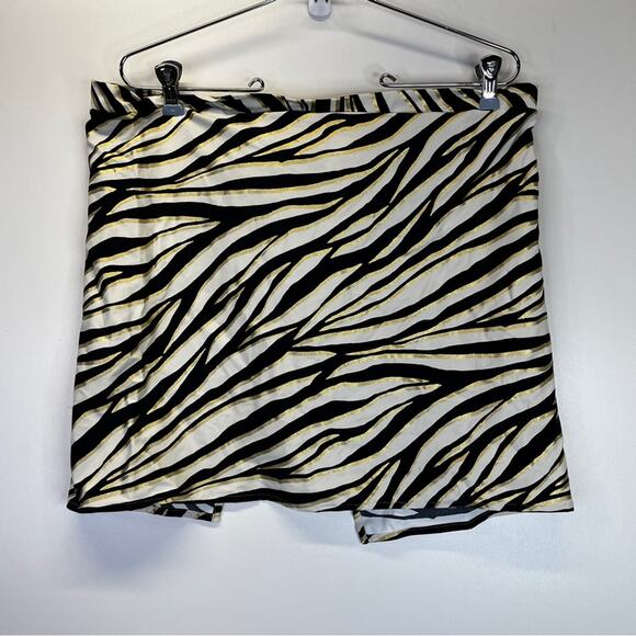 MICHAEL Michael Kors Short Pareo Tiger Cover Up black gold cream - XS/S - Picture 6 of 10